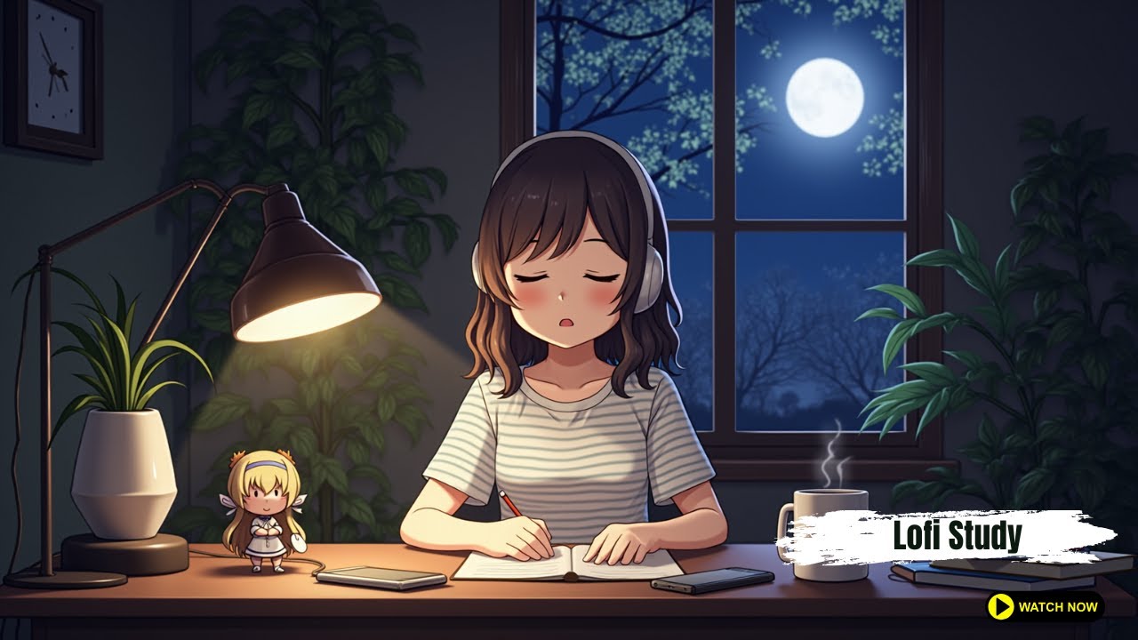 Study Late Night Vibes ~ Chill vibes 🌙 Study / relax / stress relief ...