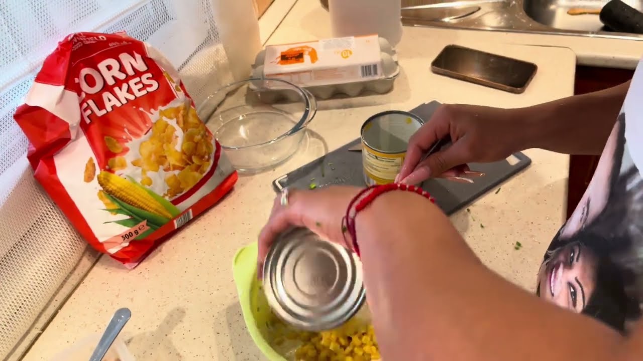 Tina féle ropogós csirke, és kukorica saláta 🍗😘 Jó étvágyat