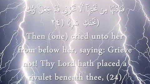 سوره مريم مترجمه بالإنجليزي Mary and Jesus in islam 360p