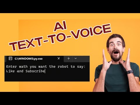 Create a AI Text-to-Voice Converter with Python!