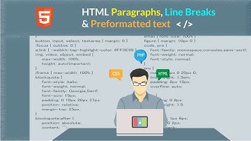 Html Paragraphs Line Breaks preformatted text