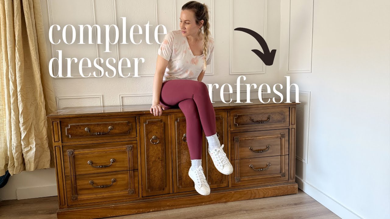 Стоил ли этот ОГРОМНЫЙ комод всех потраченных часов? | Винтажный комод, отшлифованный до состояни...