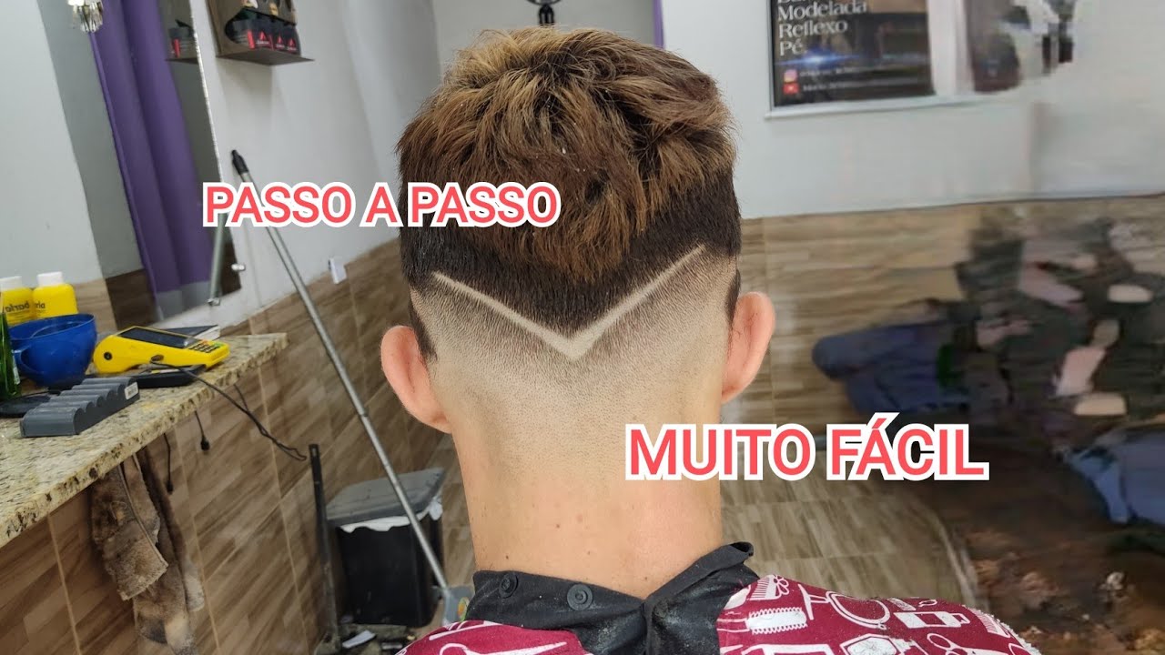 Técnica Degradê em “V”(passo a passo fácil) 