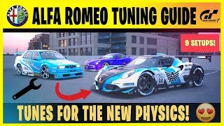 Gran Turismo 7 - Alfa Romeo Setup Guide & Review - 4C GR3 / 4C GR4 / & More (9 SETUPS!)