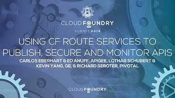 Using CF Route Services to Publish, Secure and Monitor APIs