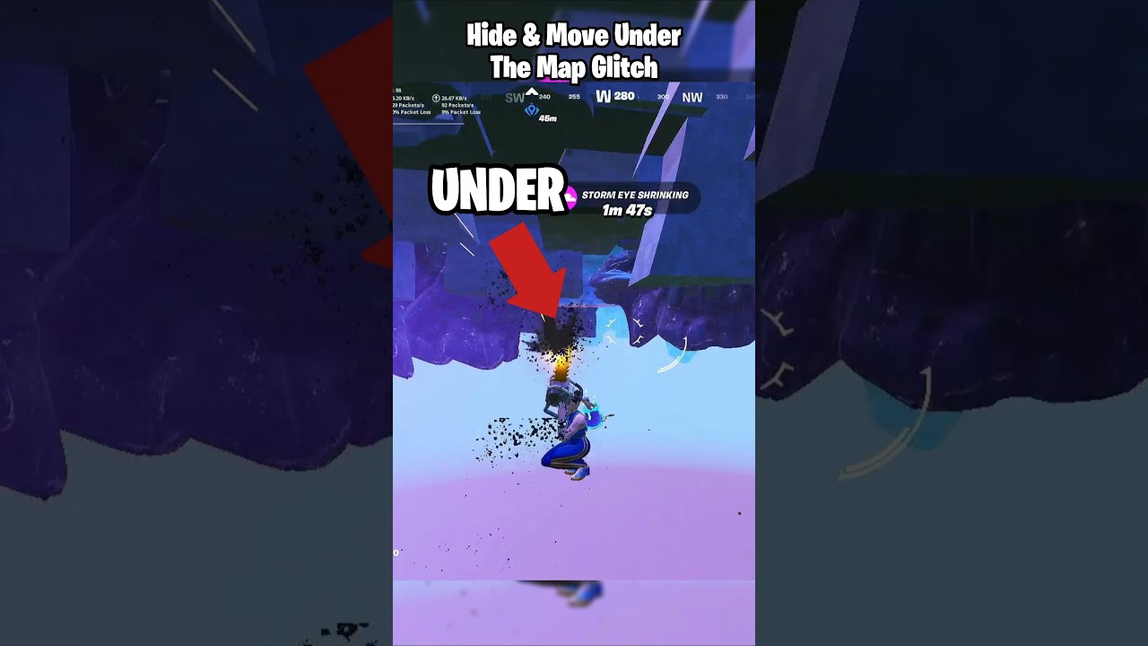 HIDE and MOVE under the Map Glitch  in Fortnite Chapter 6 Season 4 
