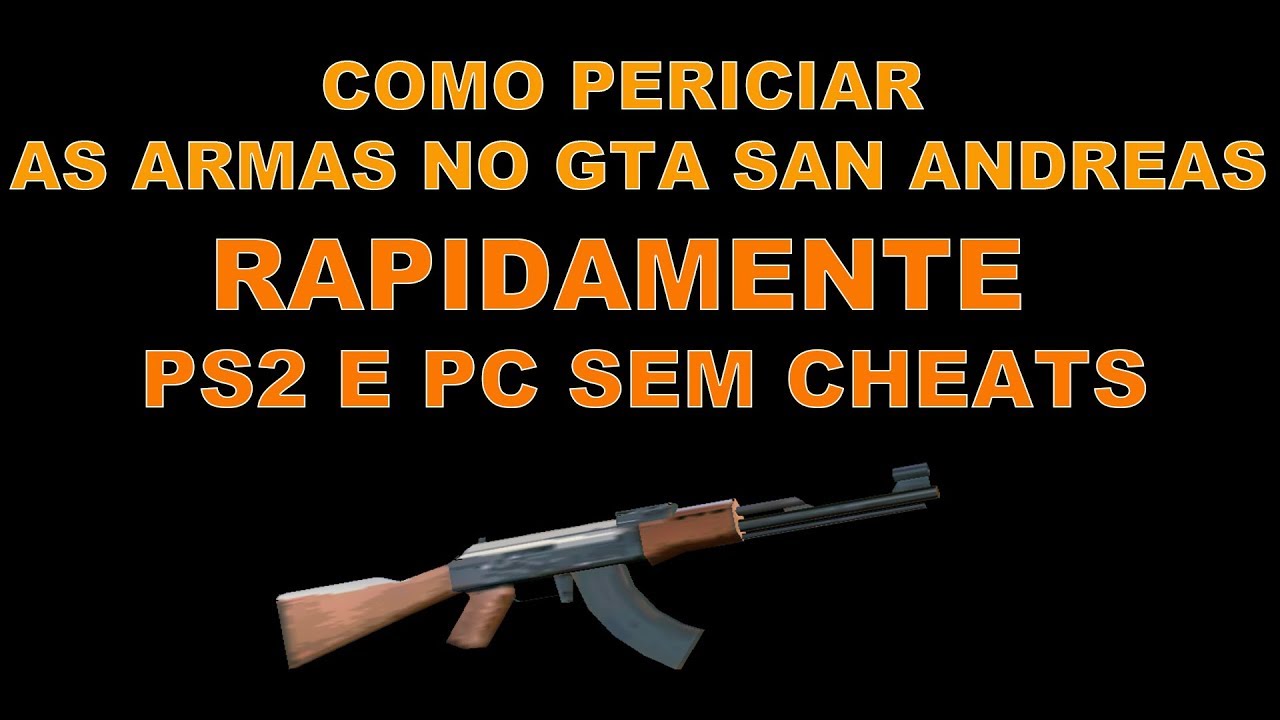 COMO DEIXAR AS ARMAS DO GTA SAN ANDREAS COM MUNIÇÃO INFINITA (Sem Códigos/ Cheats) 