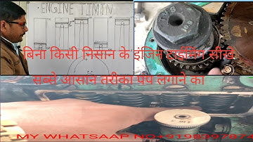 how to fix engine timing without any marking / fuel pump timing kaise kare/ पंप को कैसे लगाए टाईमिंग