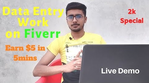 I Earn $5 in just 5 mins 😀 | Data Entry Work Demo for Beginners on Fiverr | Data Entry on Fiverr