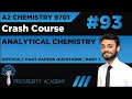 Difficult Past Paper Questions (Part 1) | A2 Analytical Chemistry | 9701 A2 Chemistry Urdu/Hindi