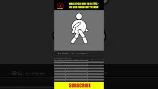 Character Animation Tutorial in After Effects- Walk Cycle Only in 5 Steps- No Need Plugin