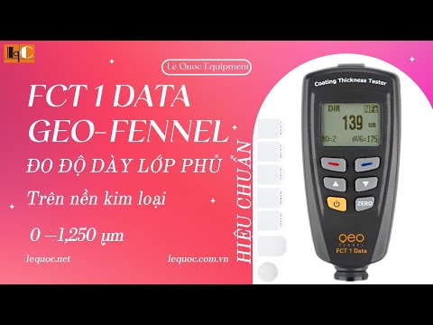 Calibration - FCT 1 Data Coating Thickness Gauge - Geo Fennel #1