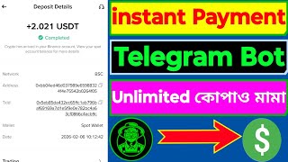 instant payment telegram bot | instant payment earning apps | #crypto