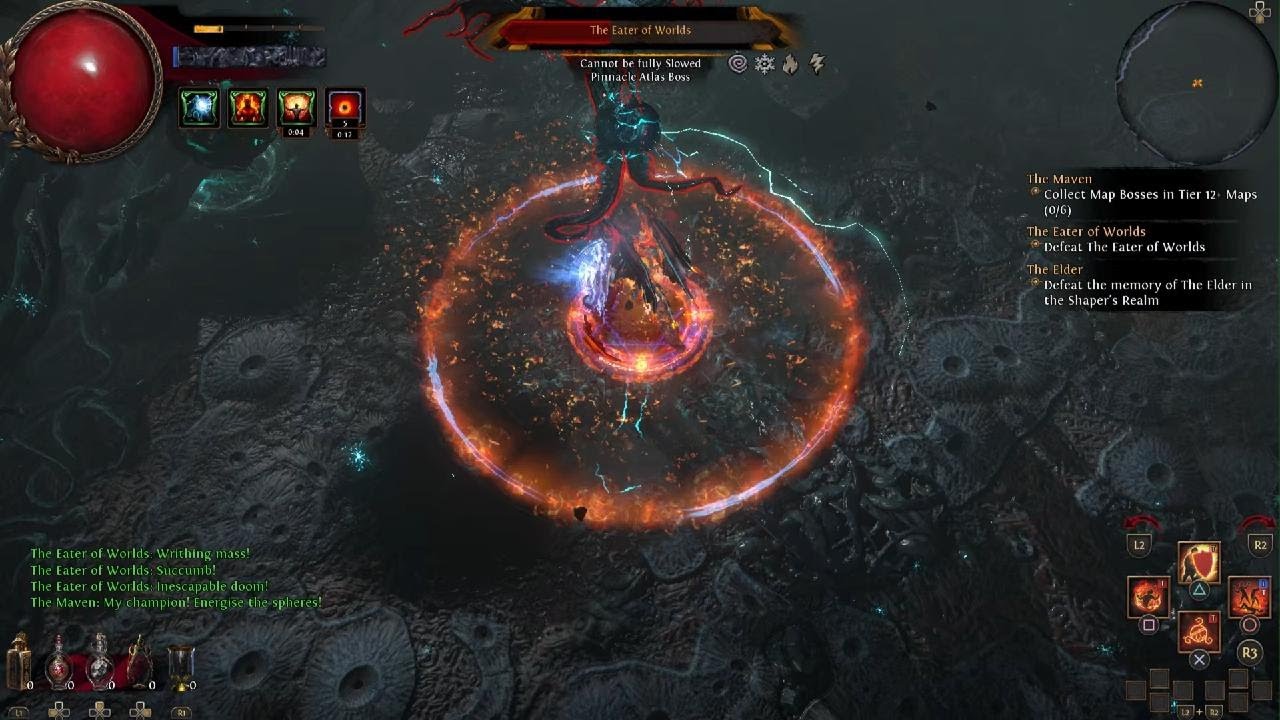 Path of Exile - The Eater Of Worlds First Kill Righteous Fire Juggernaut
