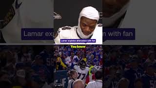 Lamar says “he let his emotions get the best of him.” #nfl Details