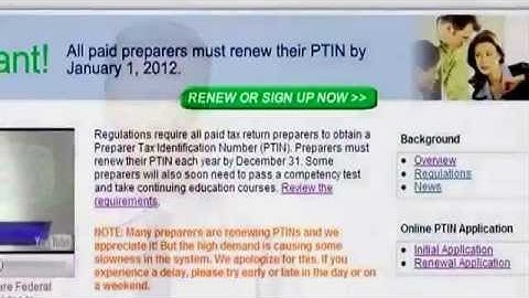 IRS Tax Pros How to Renew Your PTIN