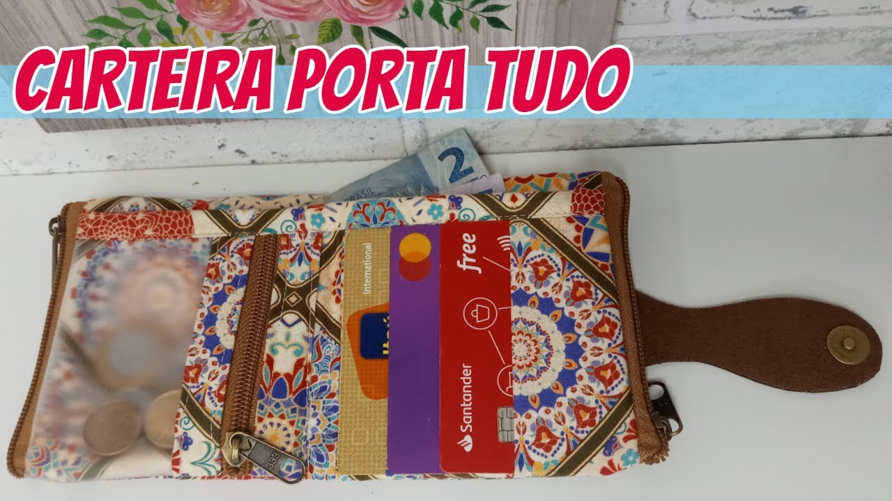 Como Fazer Carteirinha Compacta Porta Tudo - Easy Hand Wallet