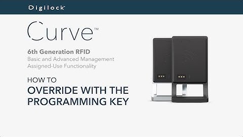 How to Override with Programming Key | Curve RFID | Assigned Use