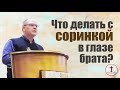 Что делать с соринкой в глазе брата Владимир Меньшиков