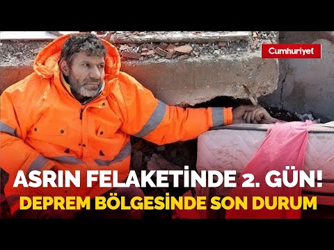 Asrın felaketinde 2. gün! Deprem bölgesinden canlı yayın