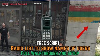 Radio-list to show names of users | Free | 2024 | Brave Developments