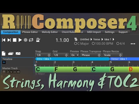 RapidComposer4 Strings Harmony and TOC2