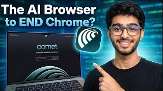 Perplexity Comet Browser Full Tutorial in Hindi  | Is This Better Than Chrome? 🤯