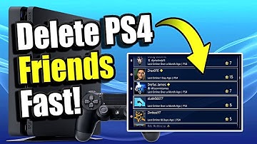 How to DELETE FRIENDS ON PS4 FAST! (Mass Delete Friends in Minutes!)