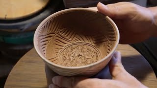 Making a Karatsu Mishima Matcha Tea Bowl  Pottery Technique