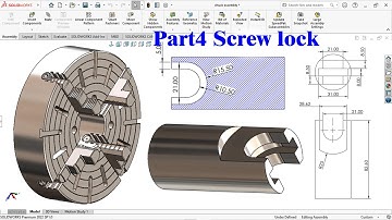 Design of Dogg chuck in Solidworks | Part 4 Screw lock