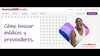 Cómo buscar médicos y proveedores en AetnaCVSHealth