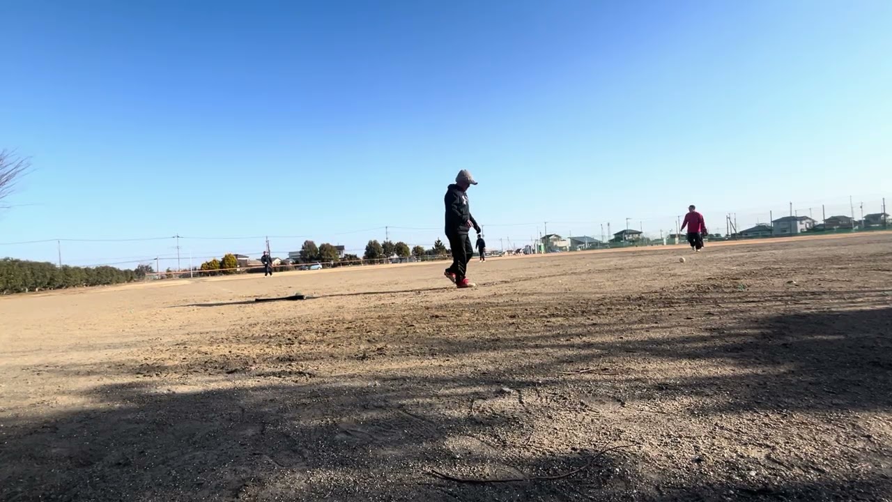 2026 1/18 寒いけど、守備練で身体を温めよう-1