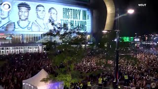 WEB EXTRA: Milwaukee Bucks Fans Celebrate Their First NBA Title In 50 Years