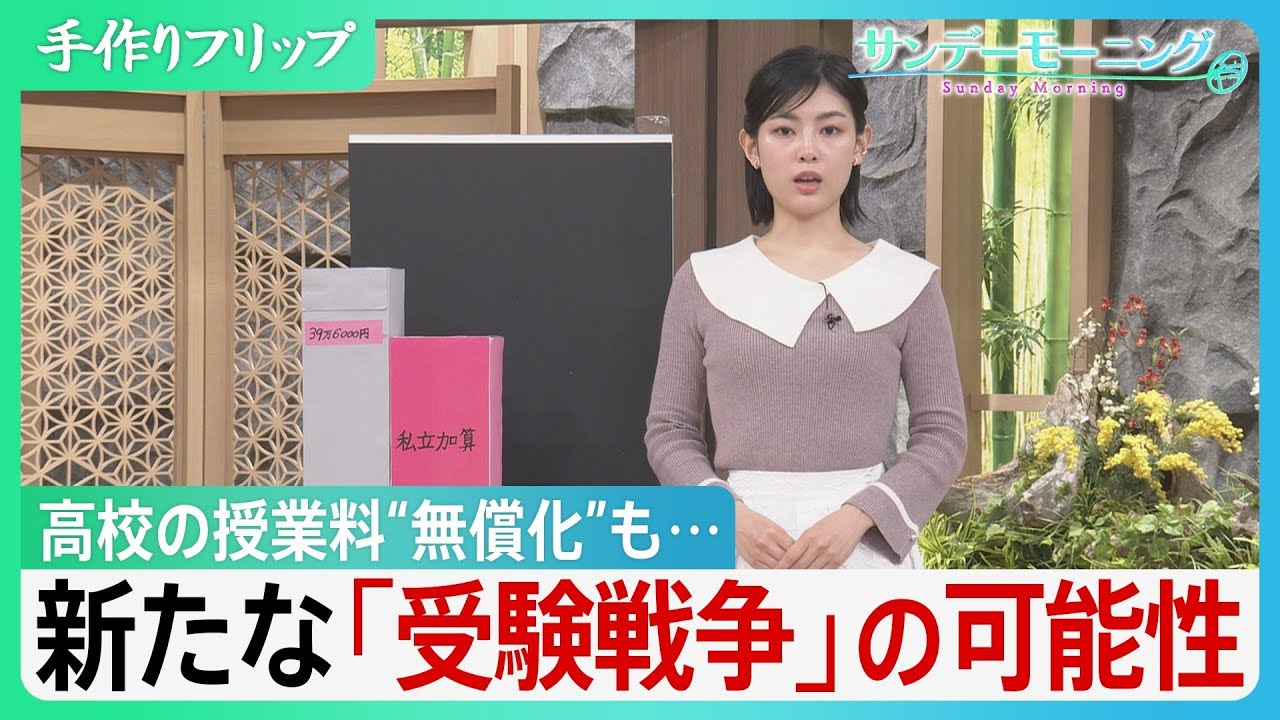 高校の授業料“無償化”も…専門家「教育負担は減らない可能性」【サンデーモーニング】｜TBS NEWS DIG
