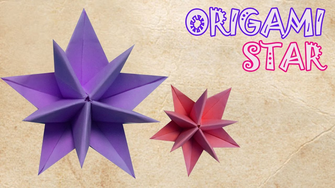 Origami Star Tutorial Origami Easy YouTube