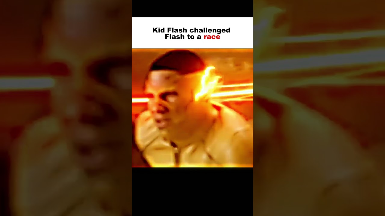 Kid Flash challenged Flash to a race💯🔥