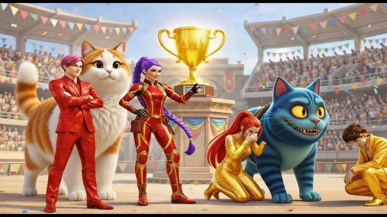 Rumi y su gato derpy en la carrera del siglo contra Mira y su imperio rubí