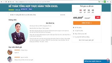 Khóa học Kế toán tổng hợp thực hành trên excel