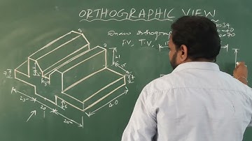 ED,UNIT-5,Lec-6||Orthographic Views|| Important Problem-6