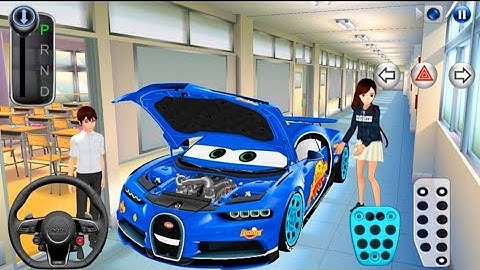 Today I Repaired Buggati Car In School Hallway - 3D Driving Class Android Gameplay 2025 - Car Games 