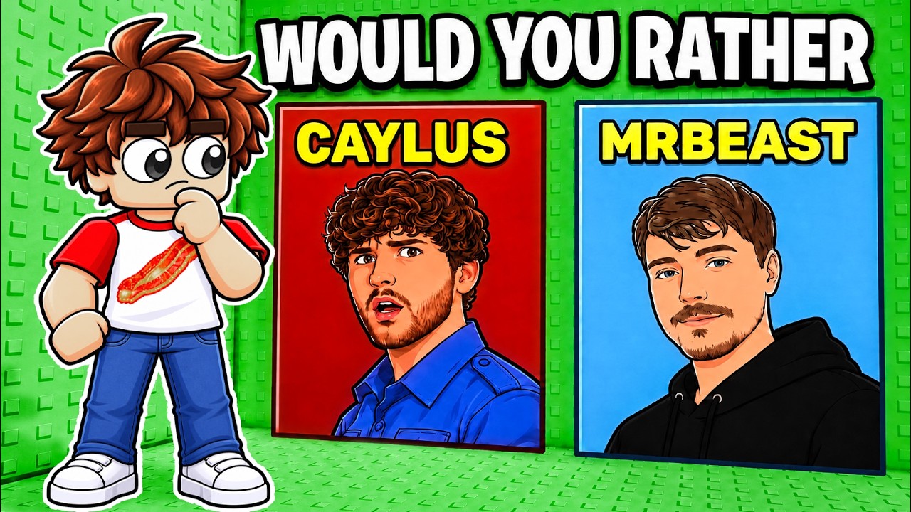 Would You Rather, ROBLOX YOUTUBER EDITION...