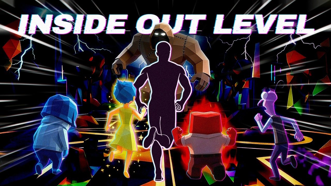 INSIDE OUT ESCAPE RUN! 🧠💛 Immersive Interactive Warm Up | Viral Interactive Game