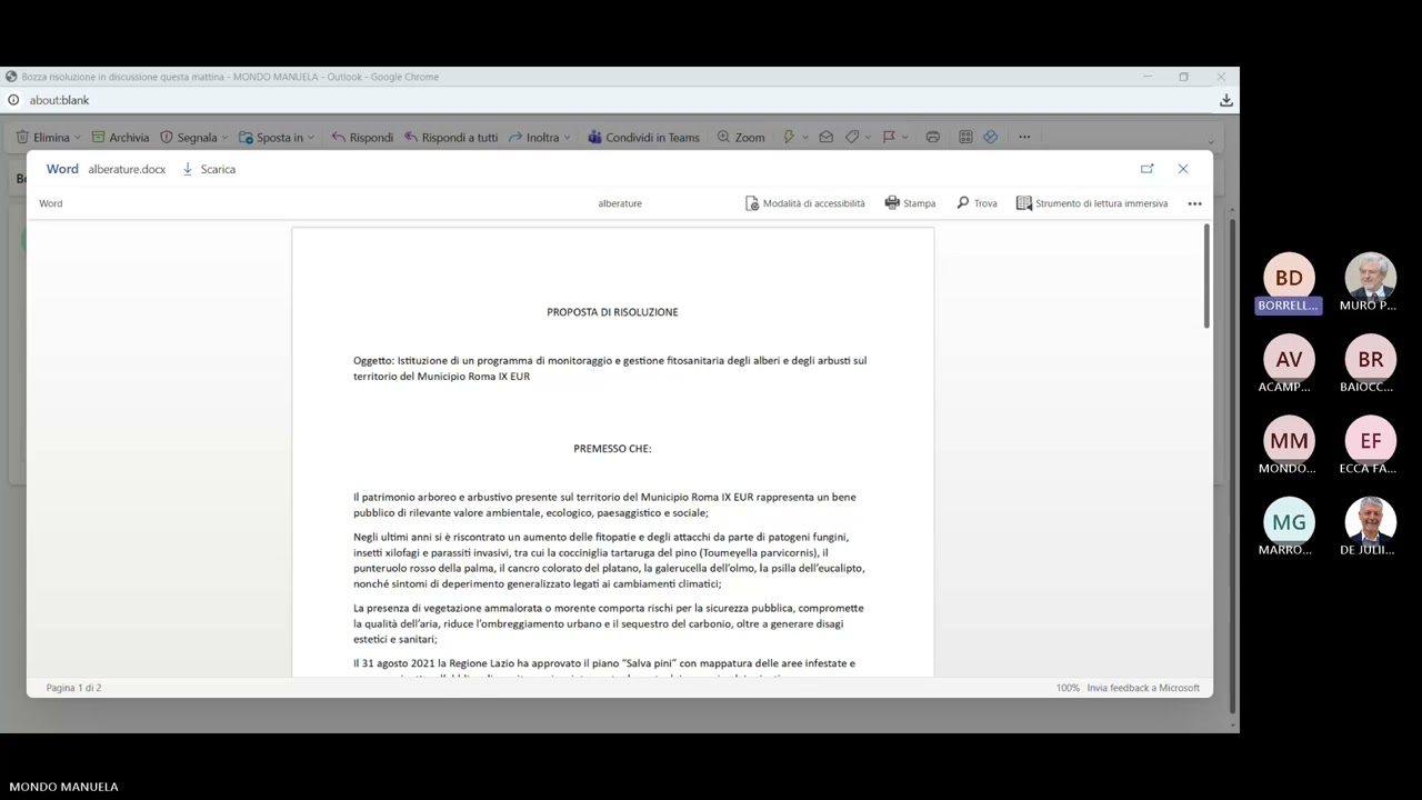 Commissione II Urbanistica, Ambiente e Ciclo dei Rifiuti del 7 gennaio 2026