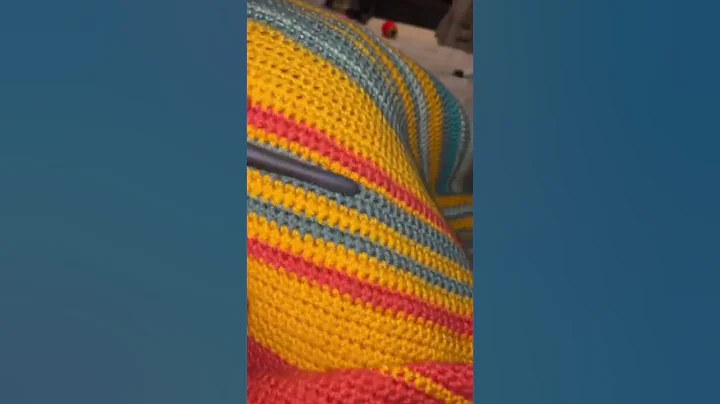 The best thing about crocheting a blanket #shorts #crochet #temperatureblanket