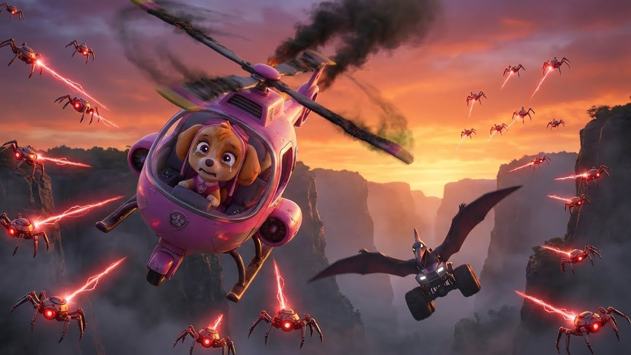 ¡Skye Cae al Vacío! 😱 Ataque de Cientos de Drones Araña 🕷️🚁 | El Rescate Aéreo de Aero | PAW Patrol