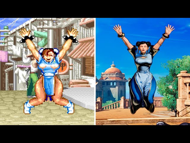 Evolution of Chun-Li's Classic Victory Pose (1991-2025)