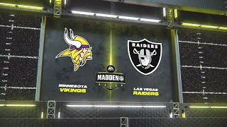 Madden NFL 24 - Minnesota Vikings Vs Las Vegas Raiders Simulation PS5 Week 14 (Updated Rosters)