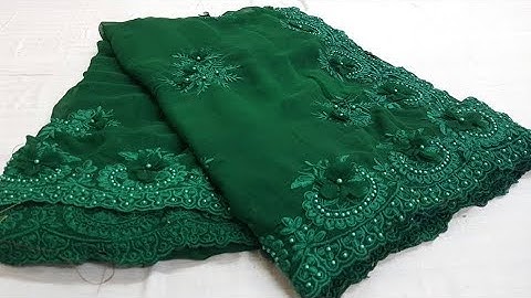 Heavy Thread Embroidery Mono Fancy Sarees || Latest Soft Mono Net Fabric Collection Saree