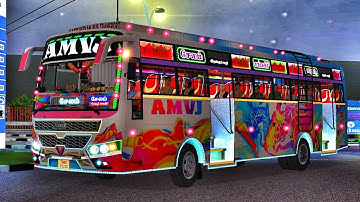 1GB RAM SUPPORT🔥 || AMVJ Private Bus Mod Released For Bussid || Link In Description ||
