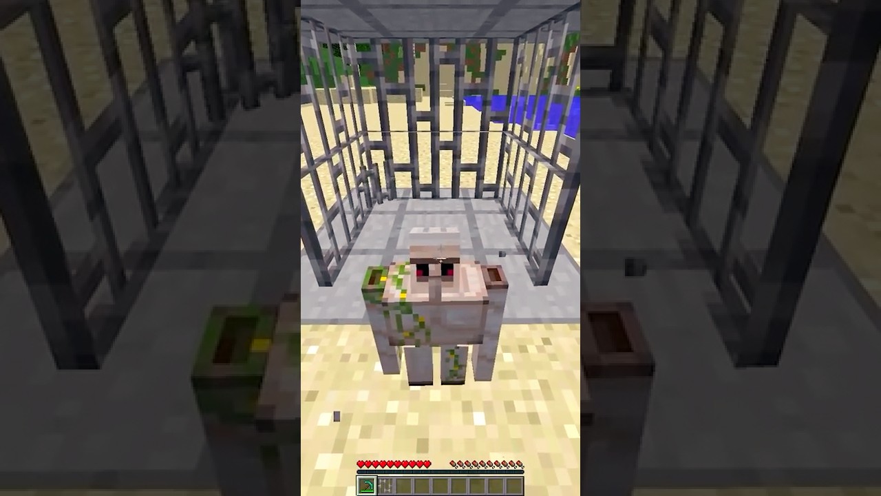 Minecraft SAVING Baby Iron Golem 🤗